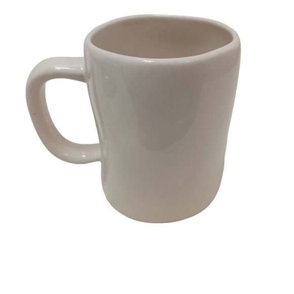 Rae Dunn Oversized Cup " NICE " Coffee Mug Tea WHITE Farmhouse Oversized Artsy - Picture 7 of 13